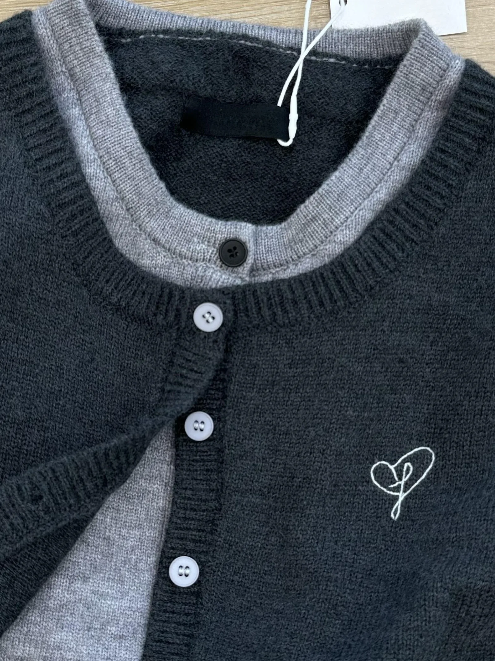 Suéter de Punto is para Mujer, Estilo Nuevo de Otoño Invierno, Color is Oscuro, Sensación de Alta Gama, Top Combinado, Mo...