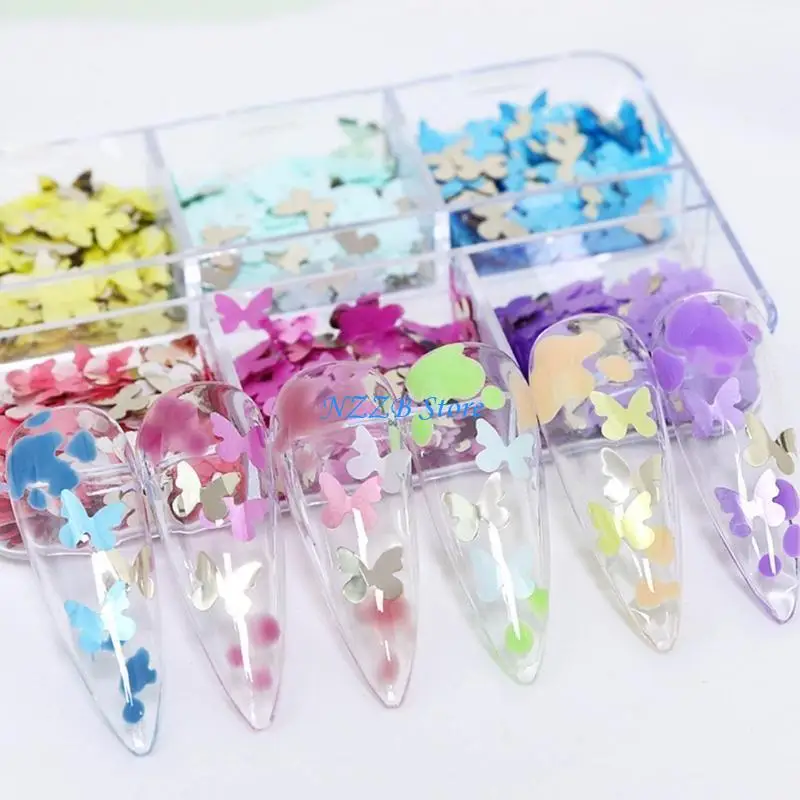 T21F Manicure Decorations بريق الترتر المتألقة المزيج مزيج بريق الأظافر