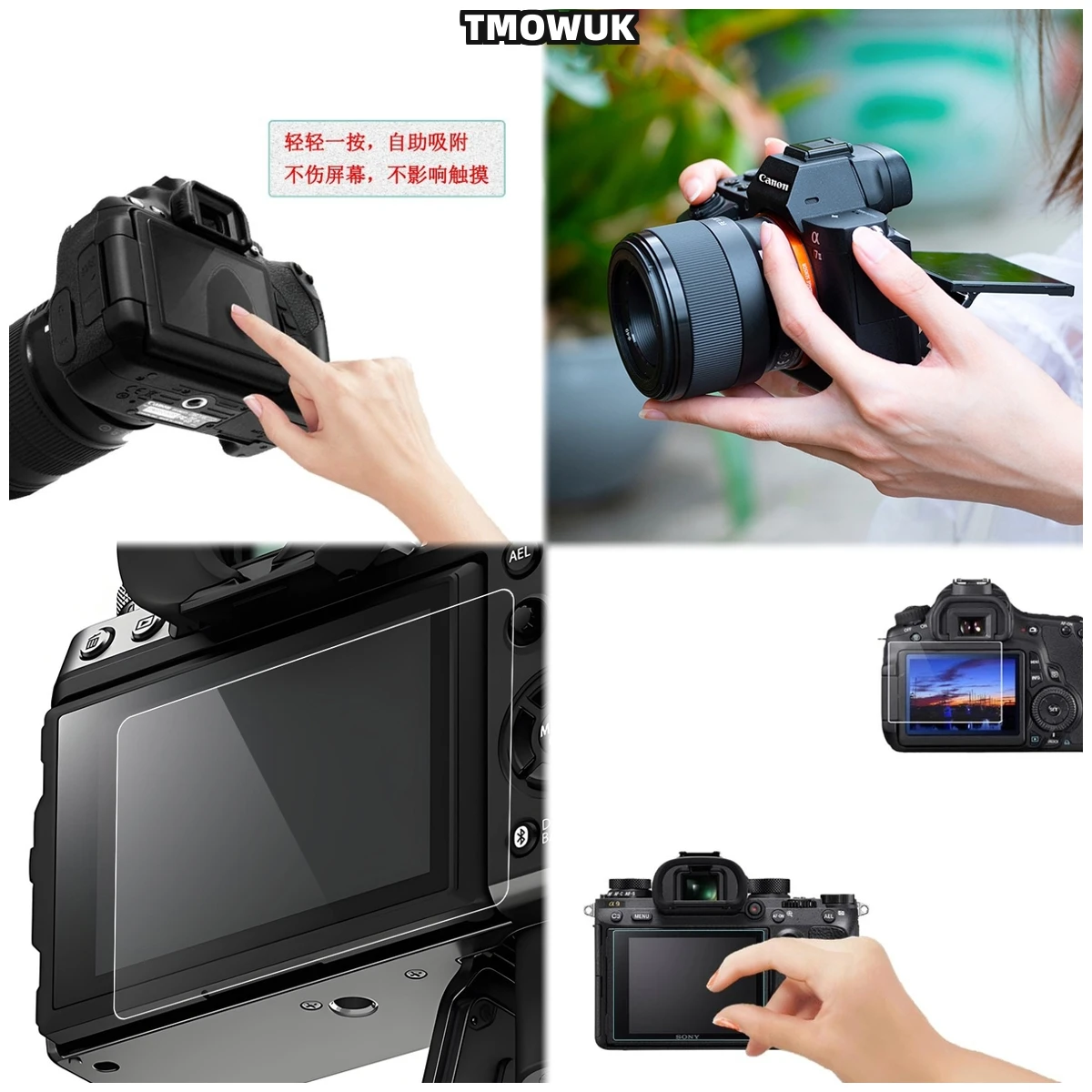 

For Fujifilm XA3 A5 A10 A20 XT1 XT2, Transparent 9H Hardness Glass For Camera LCD