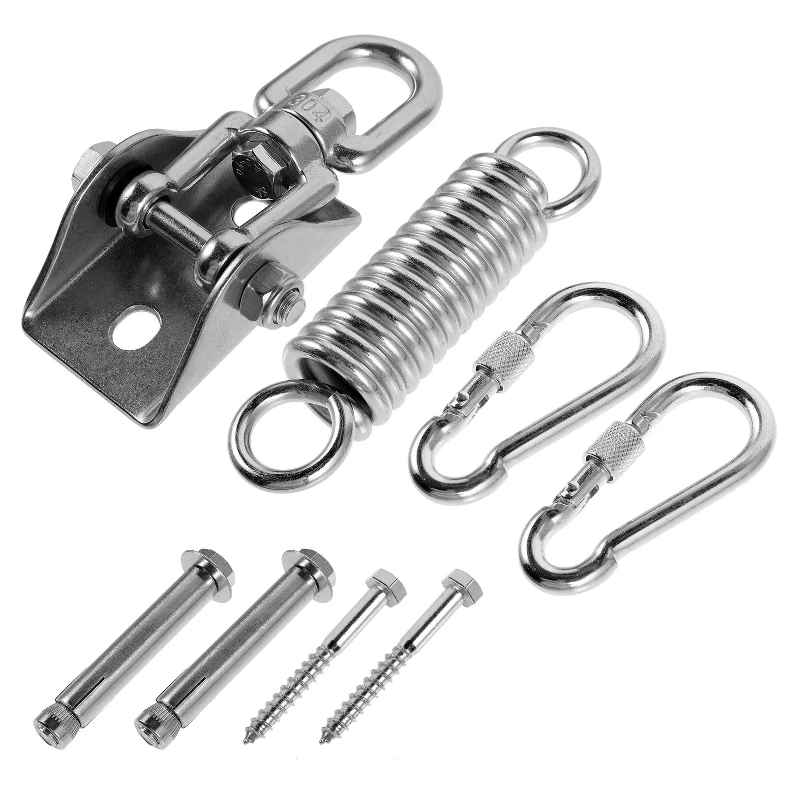 1Set Stainless Steel Heavy Duty Hammock Hanger Kit for Ceiling Wall Mount Swing Hanging Supplies Yoga Hammock Fixings Heavy Bag