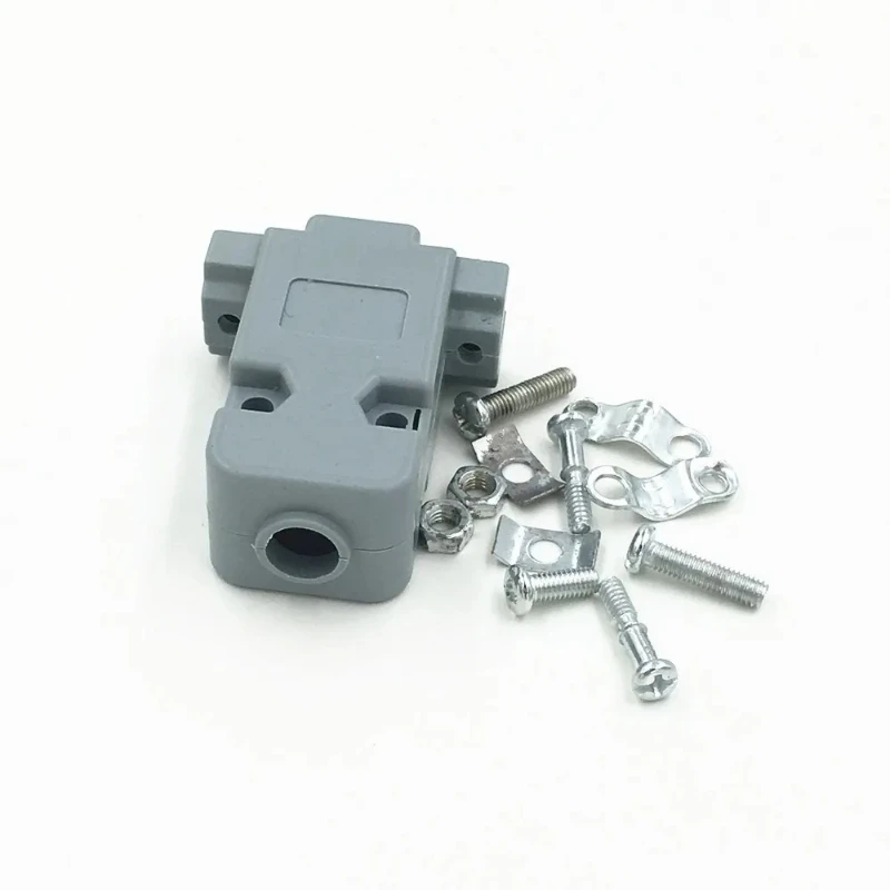 

100Pcs Plastic Backshell Cover Hood D-SUB for Data Cable HDB VGA DB9 DB15 9/15Pin with Screws Set