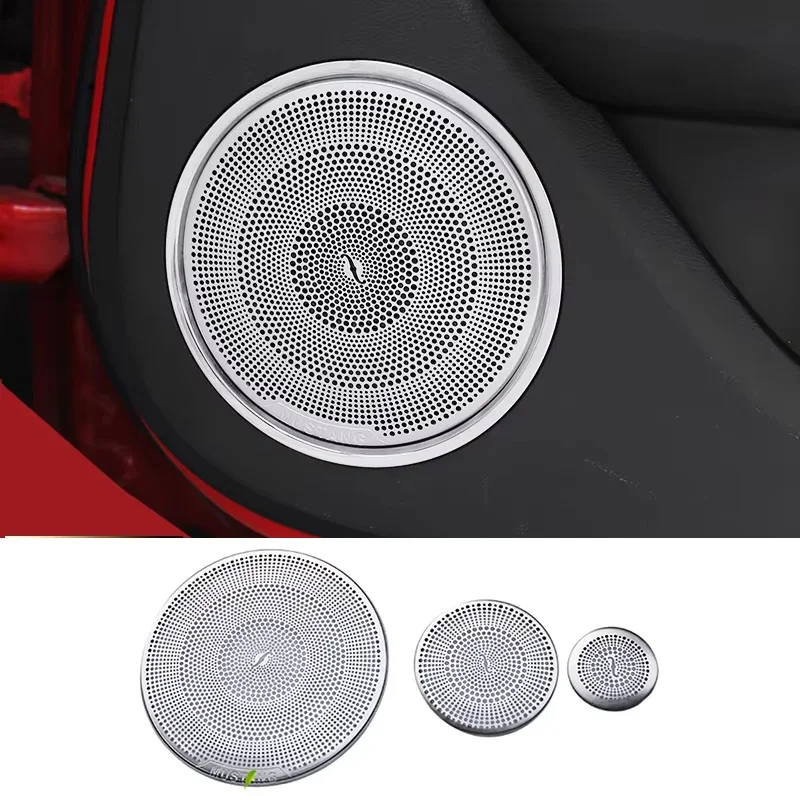 

Door Audio Speaker Decorative Strip Loudspeaker Covers Trim Stickers For Ford Mustang 2015-2022 Car Styling Interior Accessories