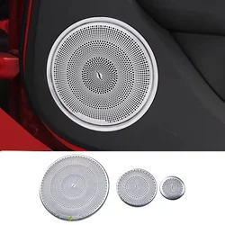 Door Audio Speaker Decorative Strip Loudspeaker Covers Trim Stickers For Ford Mustang 2015-2022 Car Styling Interior Accessories