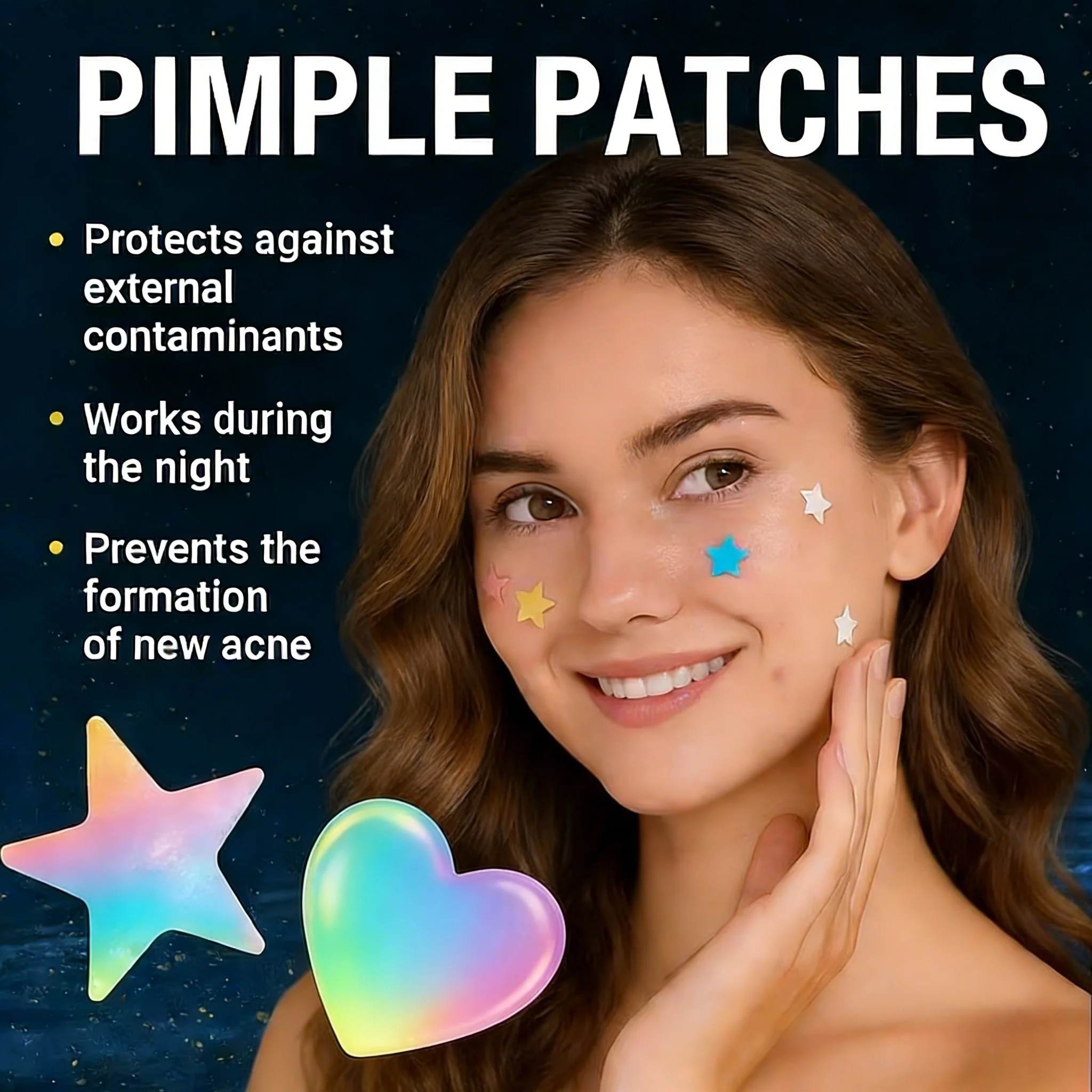 Toppe per l'acne HITWORKER da 252/504/1008 pezzi |   Copertura invisibile per imperfezioni, arricchita con olio di albero del tè, pulizia delicata