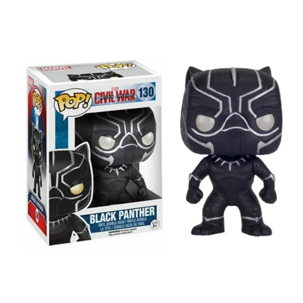 Funko Pop Marvel Civil War Black Panther #130 #273 #274 Erik Killmonger #278 Nakia #277 Vinyl Action Figures Toys Gifts