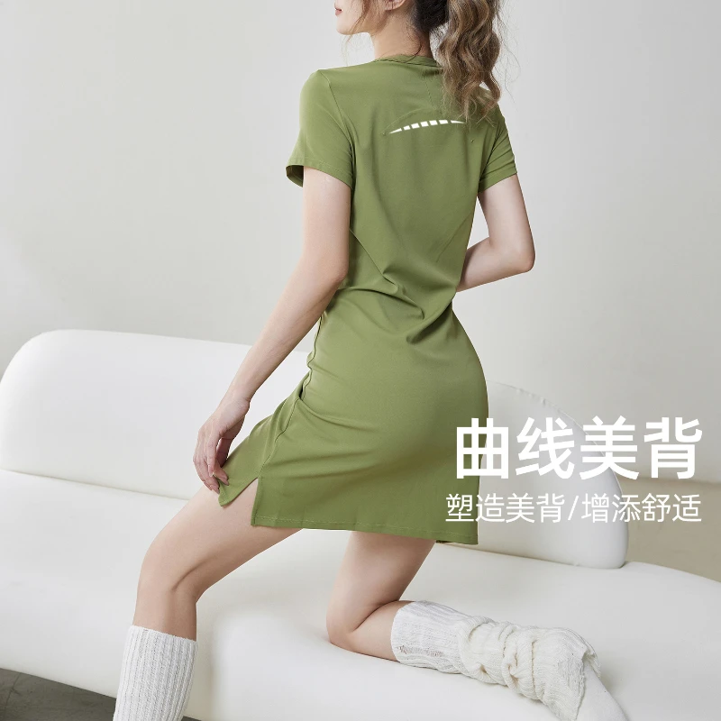 Summer Women Tennis Golf Dresses High Elastic One-piece Yoga Volleball Sportwear Fashion Workout Ruuning Sports Training Clothes