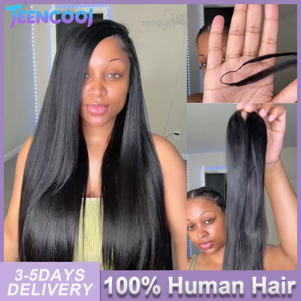 

1/2/3/4/5 шт. прямые волосы для наращивания крючком, без узлов, предварительно разделенные, бразильские, 100% натуральные человеческие волосы