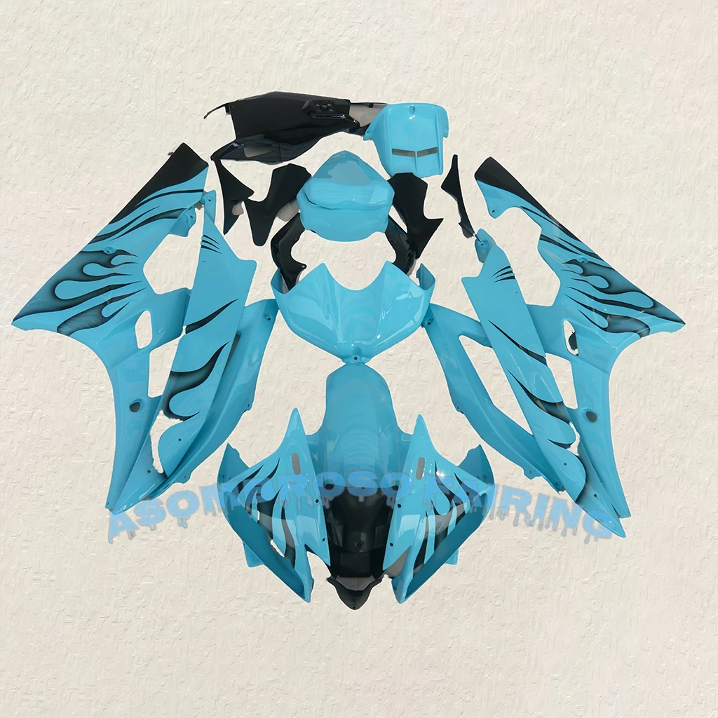 Fit for YAMAHA YZF-R6 06 07 YZFR6 2006 2007 4Gifts 100% Fit Injection Mold New ABS Plastic Fairings Kit Bodywork Set Sky Blue image 2
