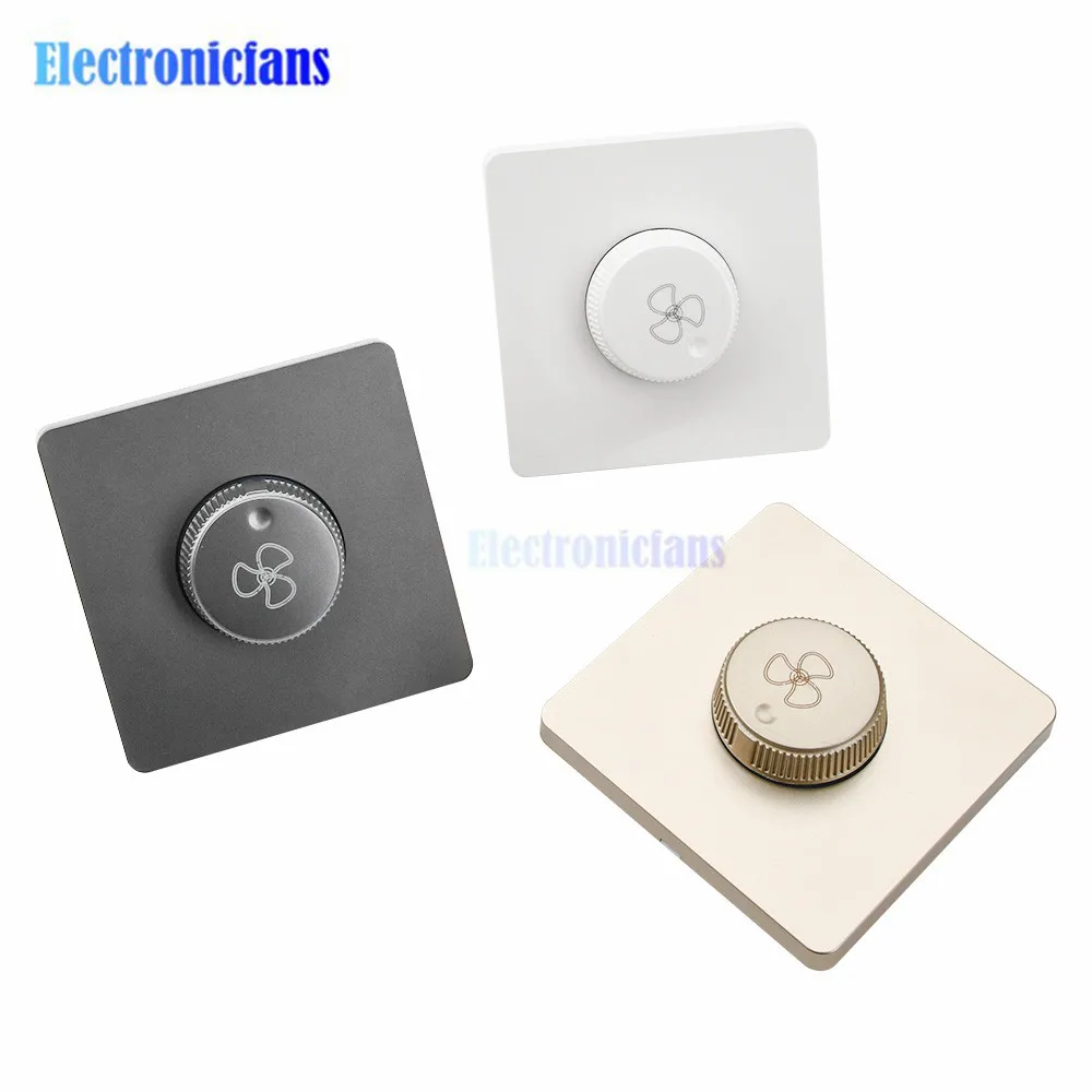 86 tipo regolazione ventola da soffitto regolatore di velocità continuo interruttore a parete 220V per 15-300W Dimmer decorazione natalizia di