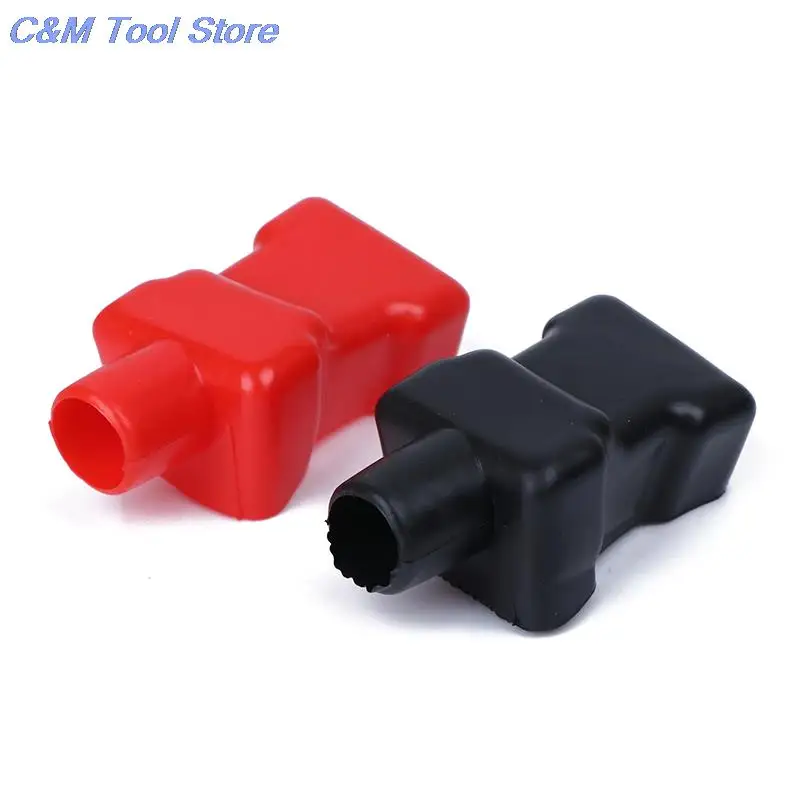 2pcs/pair New Universal Car Battery Terminal Negative Positive Covers Insulating Protector 75 x 40 x 22 mm