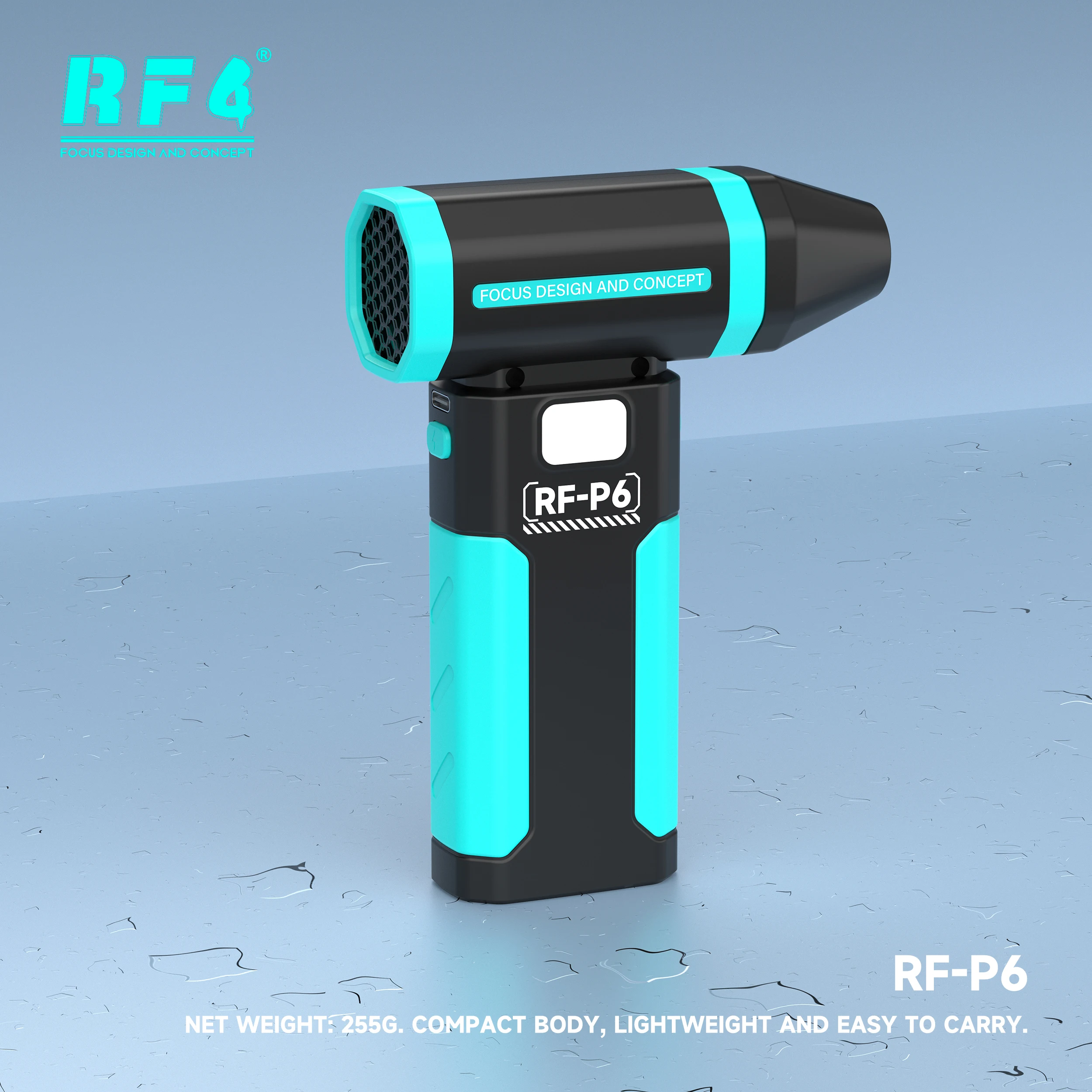 RF4 RF-P6 منفاخ الهواء المحمول 6000mAh فرش السيارات للهاتف اللوحة الأم تبريد إزالة الغبار فنيين إصلاح #4