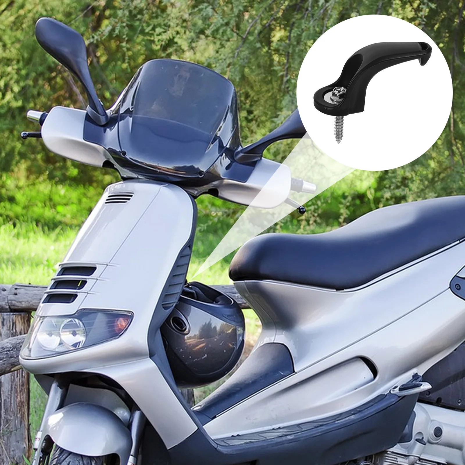 

Motorcycle Hooks Black Storage Hanger Compact Lightweight Durable Reliable Easy Installation Multifunctional Hook