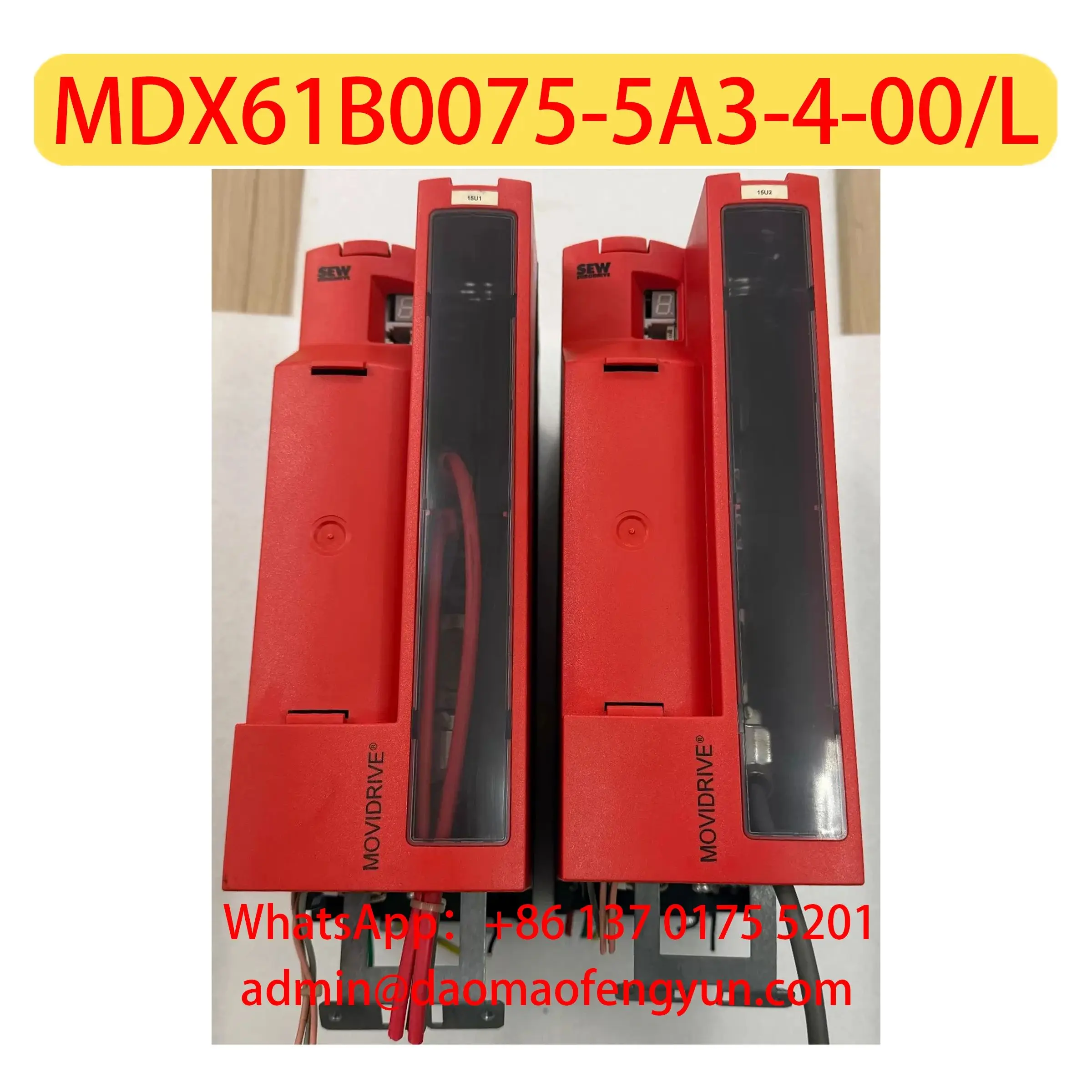 

MDX61B0075-5A3-4-00/L Б/у частотно-регулируемый привод MDX60A0074-5A3-4-00 Проверен, исправен, быстрая доставка.