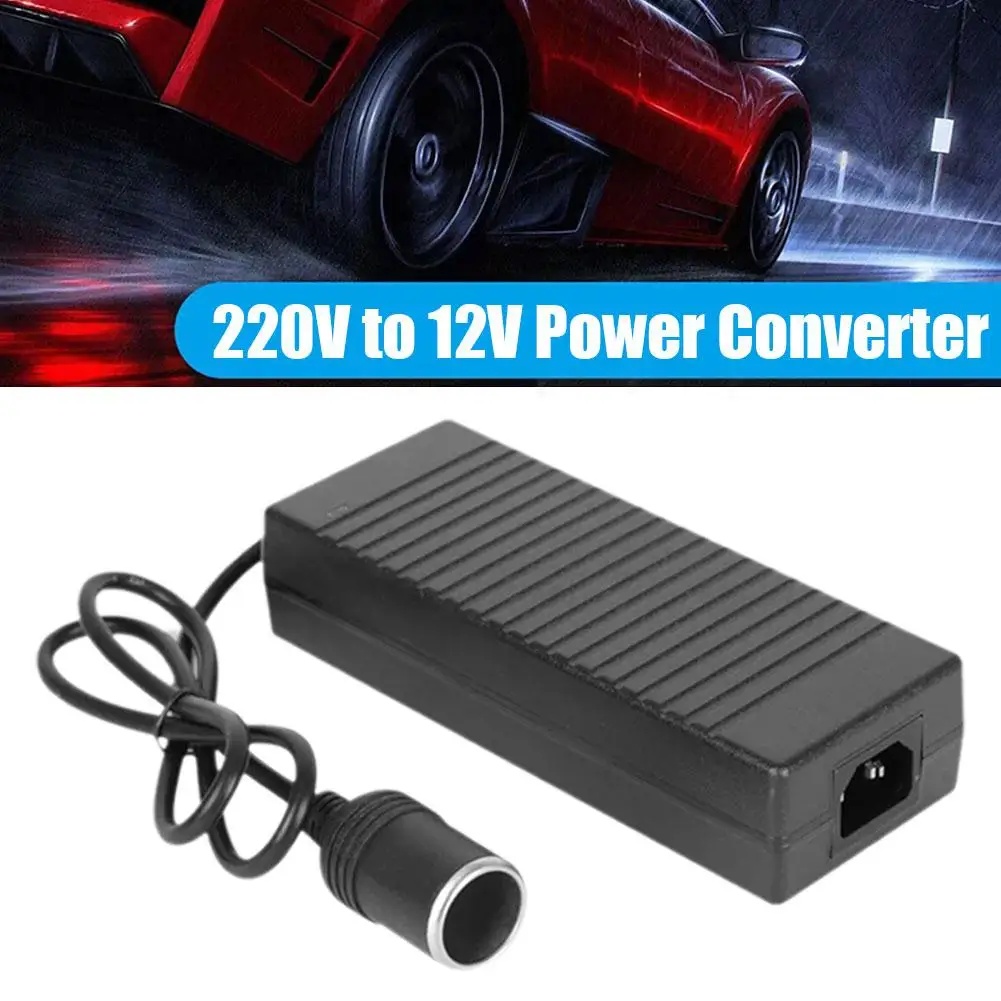 Car Power Adapter AC To DC Converter 110/240V To 12V 160W Female Transformer Power Supply Socket Plug Cigarette Lighter