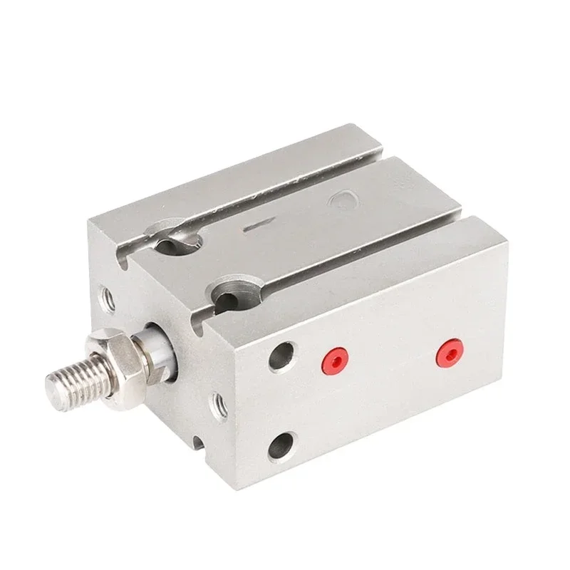 Pneumatic compact cylinder