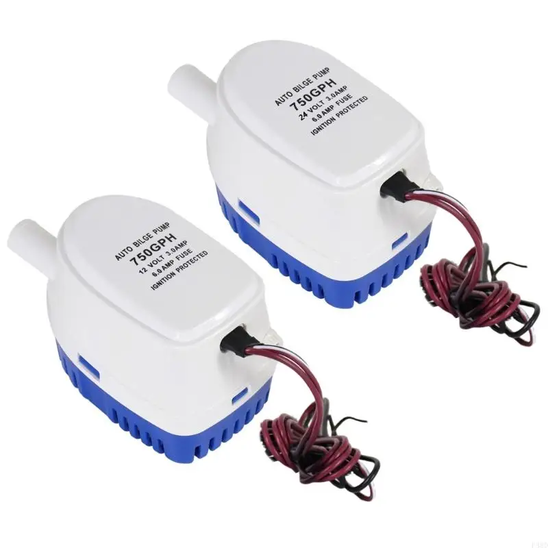 

Водонепроницаемый электрический погружной водяной насос с высоким расходом 12 В 24 В, подходит для каяков, лодок, трюмного и с