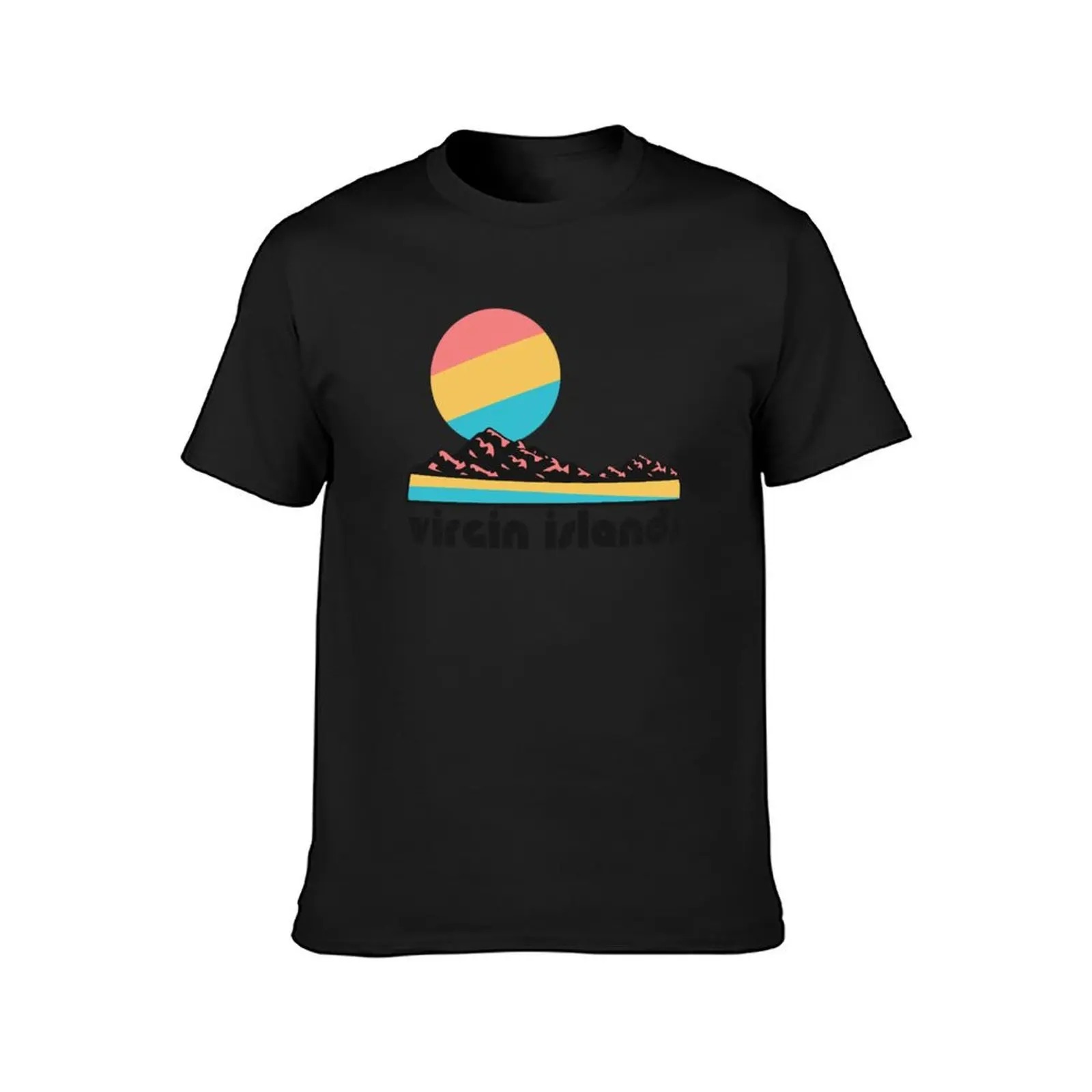 Retro Virgin Islands ))(( Tourist Souvenir National Park T-shirt summer top kawaii clothes mens graphic t-shirts funny