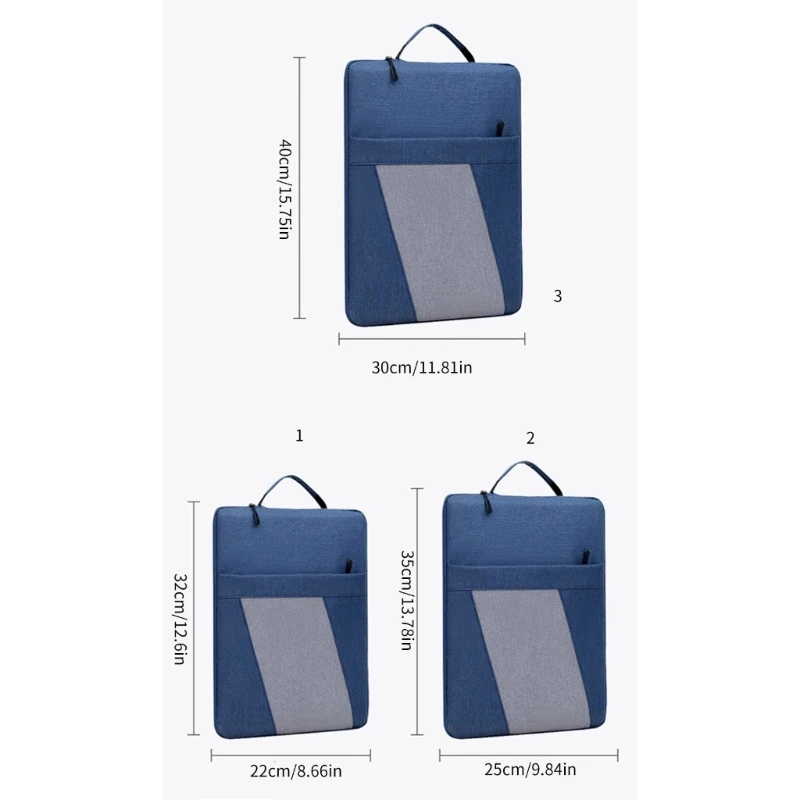 Funda resistente agua para ordenador portátil, funda para ordenador portátil tela Oxford, bolso para ordenador portátil