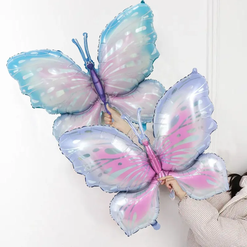 Large Butterfly Aluminum Foil Balloon Birthday Party Decoration Butterfly Balloon Photography Props Home Decoration