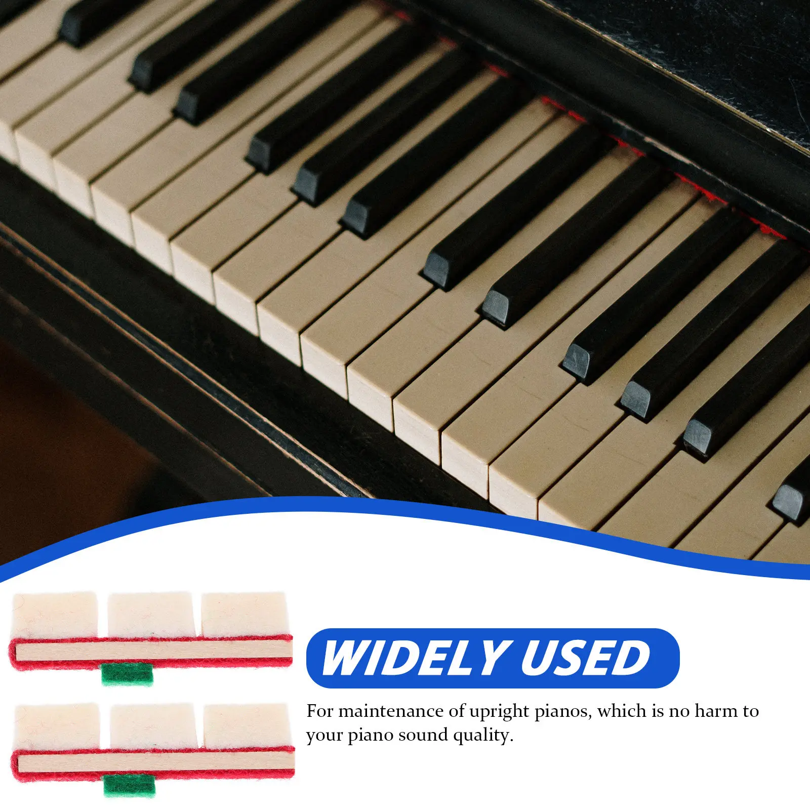 2 PCS Piano Accesories Cleaning Kit Detachable Note Guide Instrument Accessories Musical Instruments Electric Stand