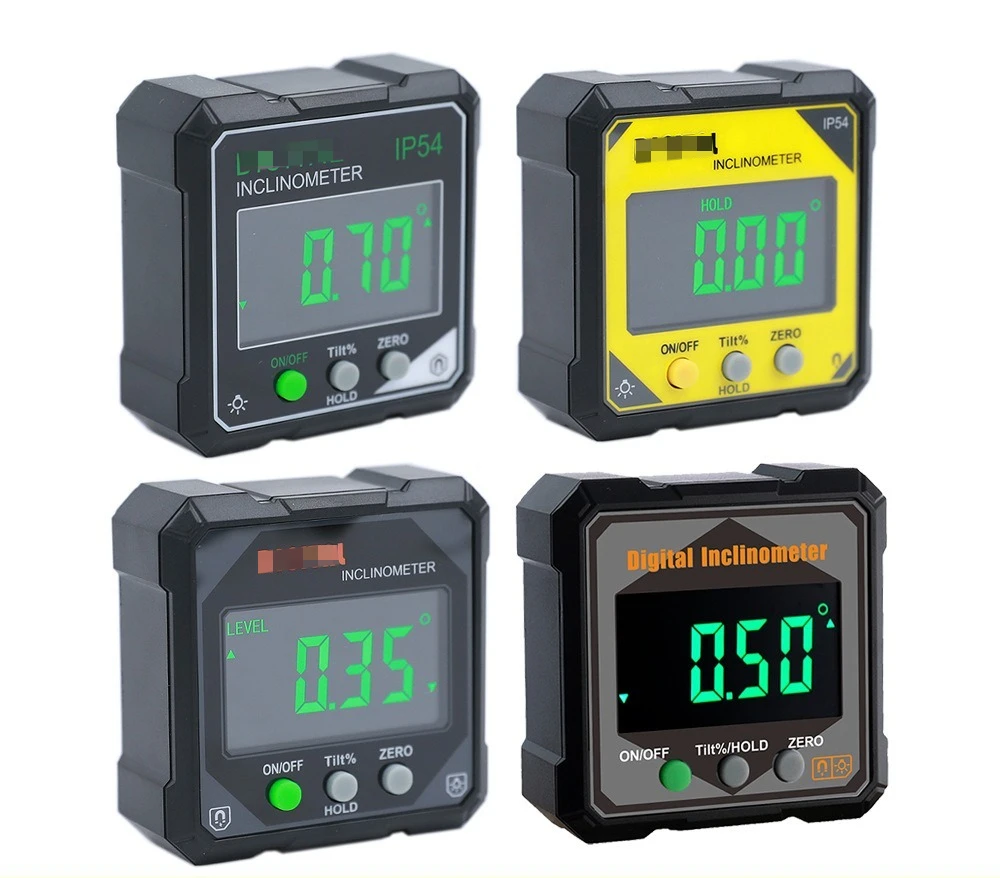 IP54 Electronic Digital Display Inclination Box Level Angle Measuring Instrument Number Strong Magnetic Digital Display