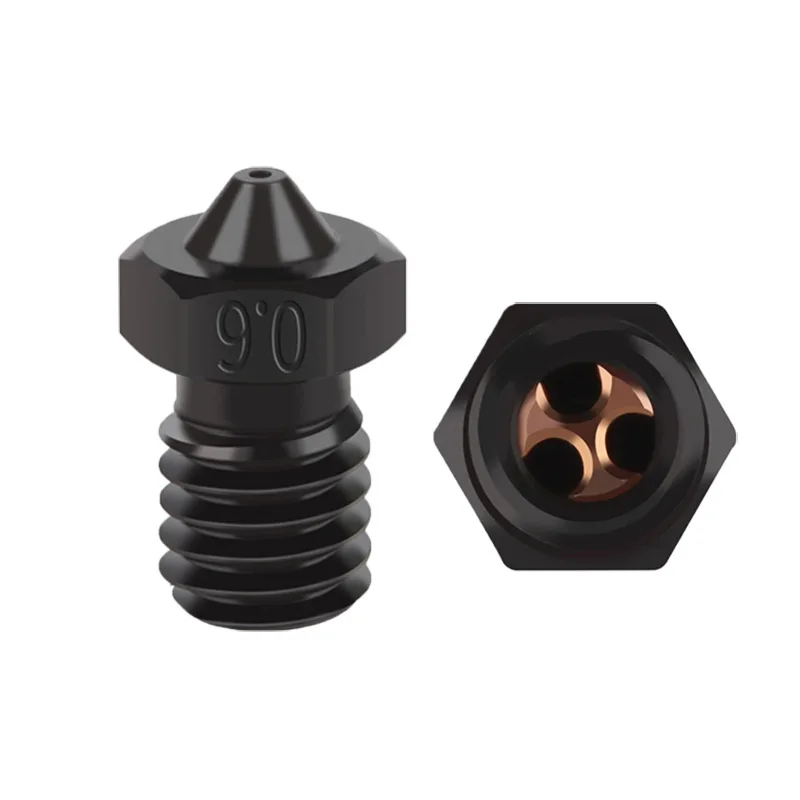 FOR E3D V6 Three-Hole CHT Nozzle, Hardened Steel High Flow High Temperature Wear Resistant 3D Printer Nozzle