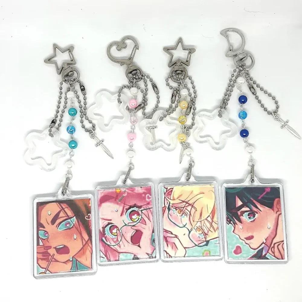 شعبية أنيمي الغريبة المرحلة Chibis سلاسل المفاتيح للنساء اكسسوارات حقيبة Luka Ivan Till Mizi Hyuna Sua Keyrings مجوهرات المشجعين الهدايا