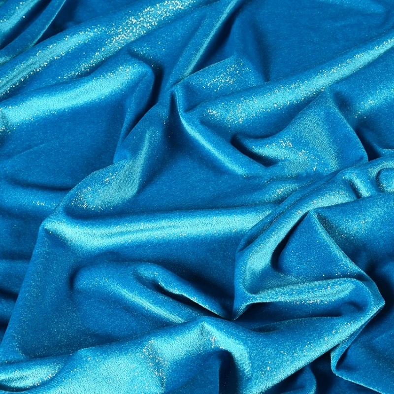 Korean velvet elastic soft draped dress skirt fabric Wholesale Cloth Per Meter Apparel Sewing Diy Material