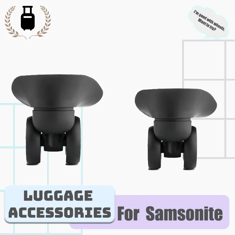 

For Samsonite W292 Luggage “Flying Wheel Man” Accessories 360° Ultra-Quiet Swivel Wheels with No Sticking