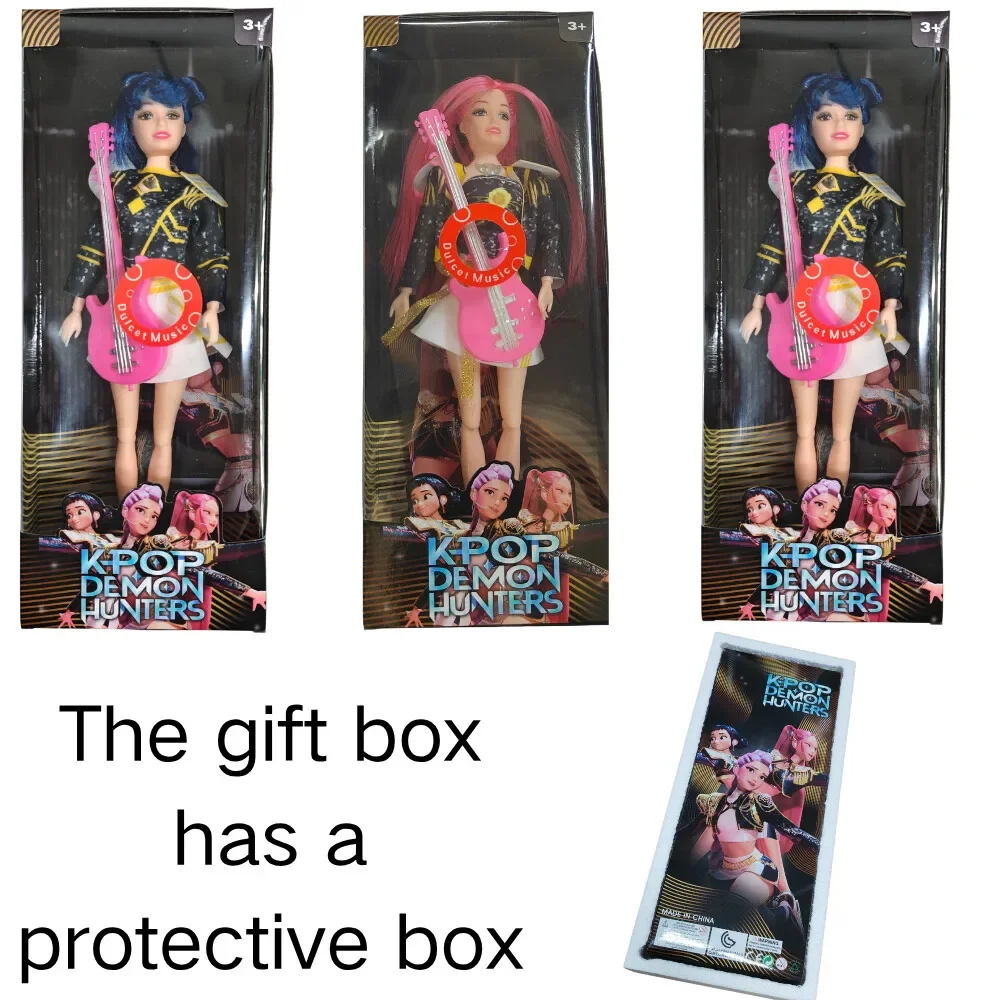 Kpop شيطان الصيادين عمل الشكل لعبة رومي ميرا زوي دمى طفلة جميلة مع أغنية البلاستيك لتقوم بها بنفسك لعبة للفتيات هدية عيد الميلاد #5