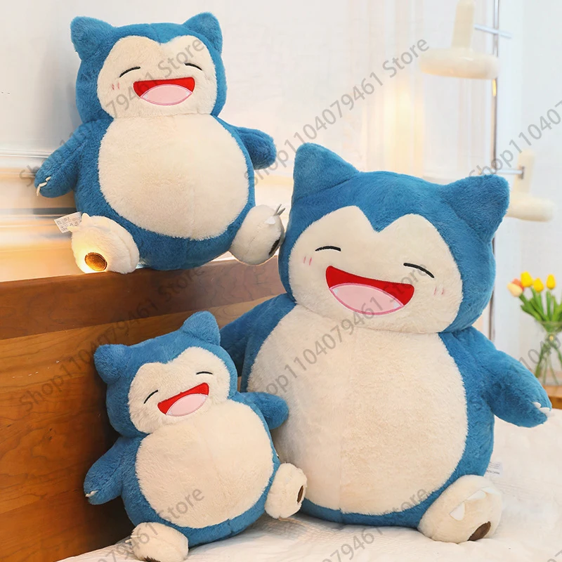 

65cm Kawaii Pokemon Snorlax Stuffed Doll Plush Toy Kids and Adults Cute Laughing Anime Birthday Gift Soft Hug Pillow Comfort