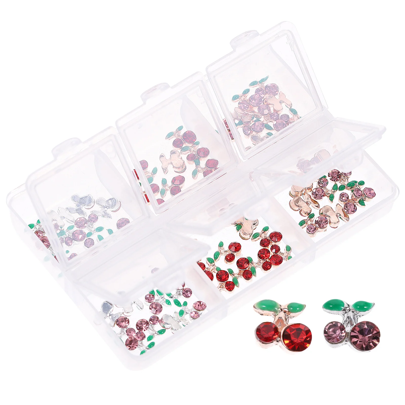 60 قطعة حفر المياه مسمار الزينة الكرز الراين Diy بها بنفسك لوازم الفن سجل القصاصات جراب هاتف مجوهرات اكسسوارات #2