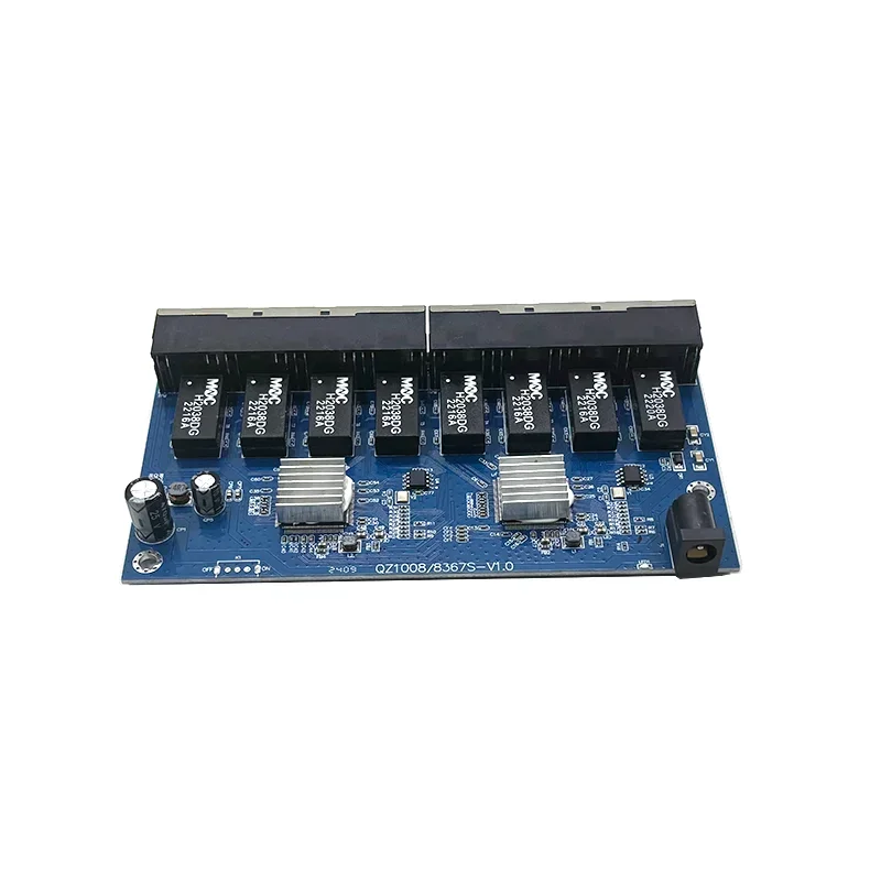 8 ports10/100/1000M 5V-16V ethernet network indutrial switches module