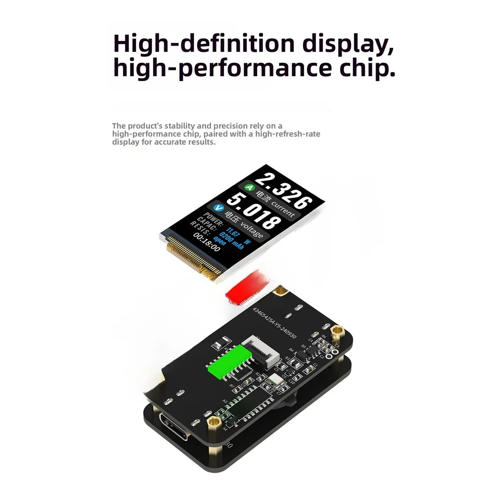 Handheld Rotary Digital Ammeter Voltmeter 30V 5A with Multi-Parameter Display and Compact Form Factor for Portable For Testing