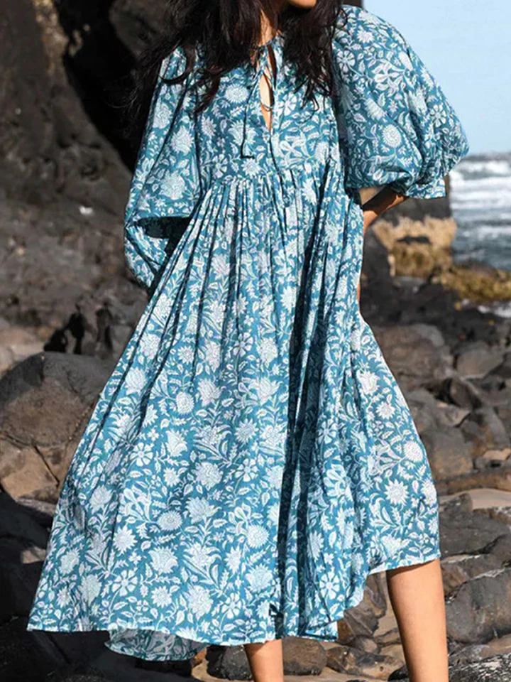 chinese dress ladies Pretty Natural Multi Midi Dress - All Dresses