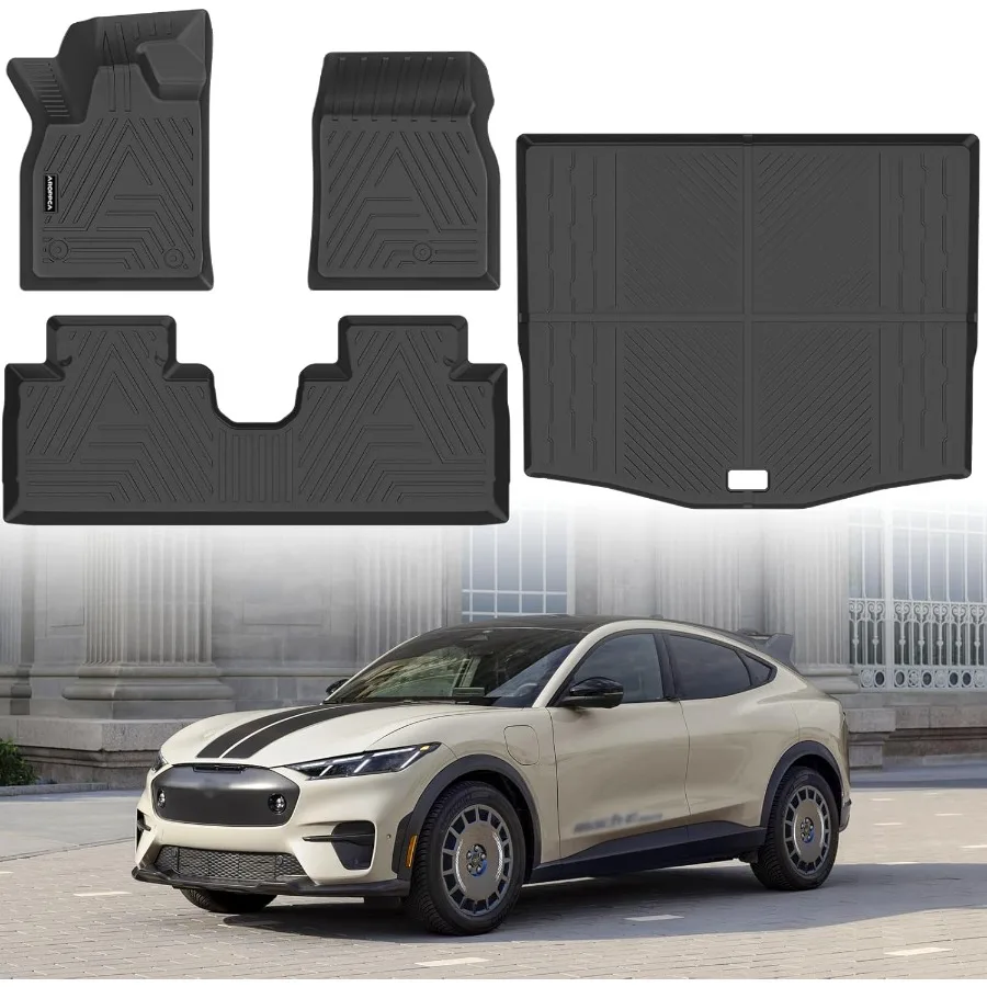 

Всепогодные коврики Cargo Liner для Mustang Mach E 20212025 НЕ для Mustang TPE резиновые напольные вкладыши противоскользящие полный комплект авто