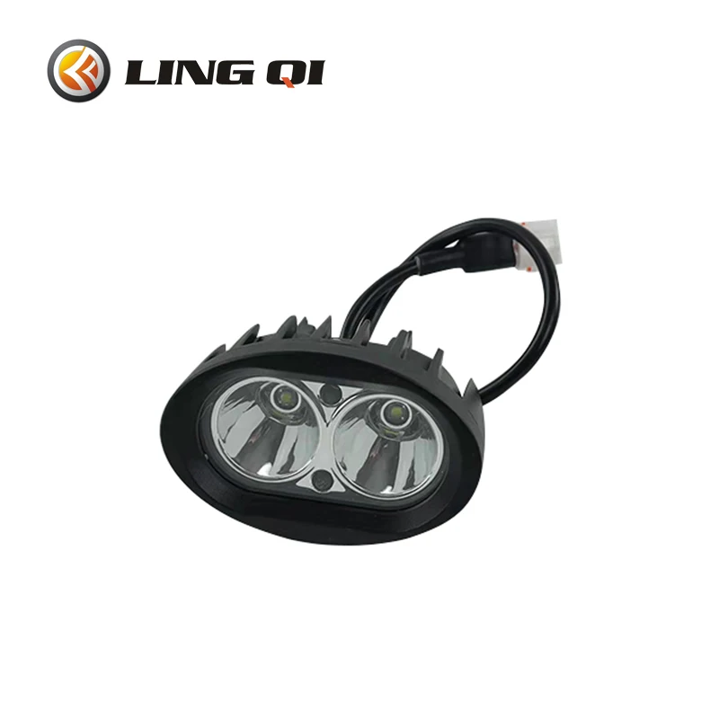 LINGQI RACING-faro LED Universal para motocicleta, superbrillante Lámpara de trabajo de 12V para 20W y Dirt Bike, ATV y motocross