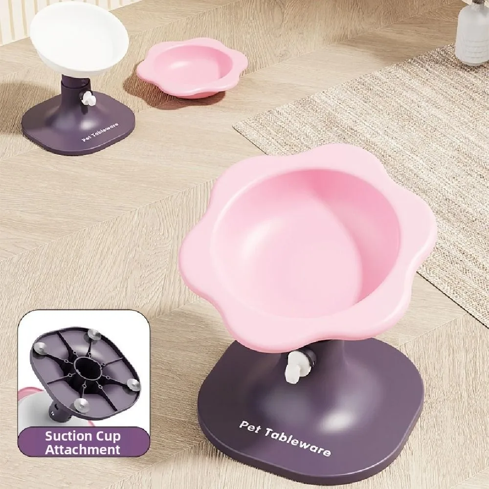 

Creative Pet High Footed Bowl Adjustable Height Angle Non-Slip Cat Food Water Bowl Cute Multifunction Pet Food Dispenser
