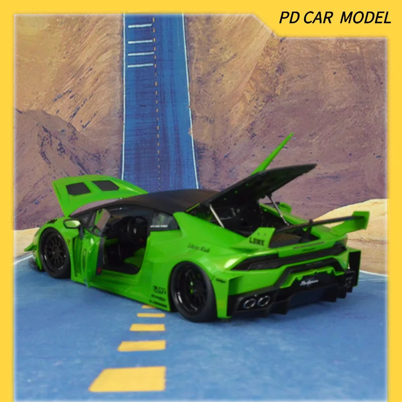 AUTOART Collectible 1:18 Scale Model for LB SILHOUETTE WORKS LIBERTY WALK LAMBORGHINI HURACAN GT PEARL GREEN