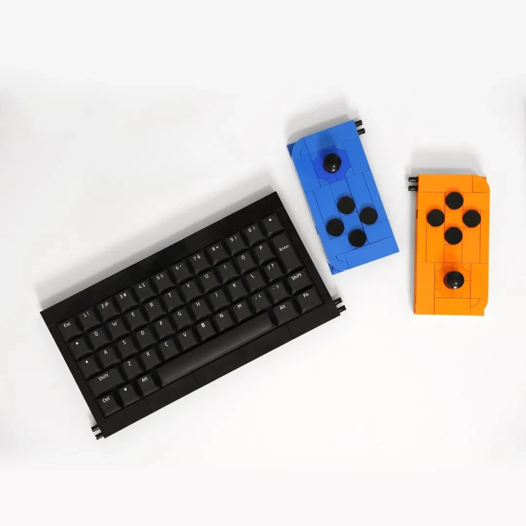 10 Saha Low Profile Keyboard Customized Wired Single Mode Hot Swap RGB Three Part Building Blocks Mechanical Keyboard Kailh Choc