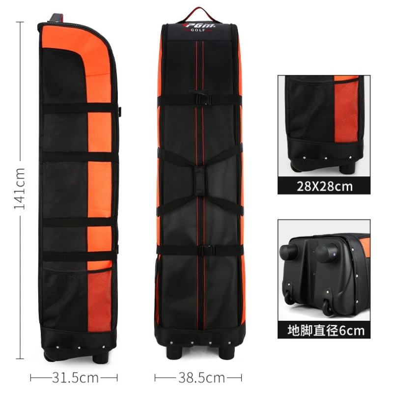 PGM Golf Aviation Bag Travel with Wheels Large Capacity Storage Foldable Airplane Travelling Bags 4 Colors HKB006