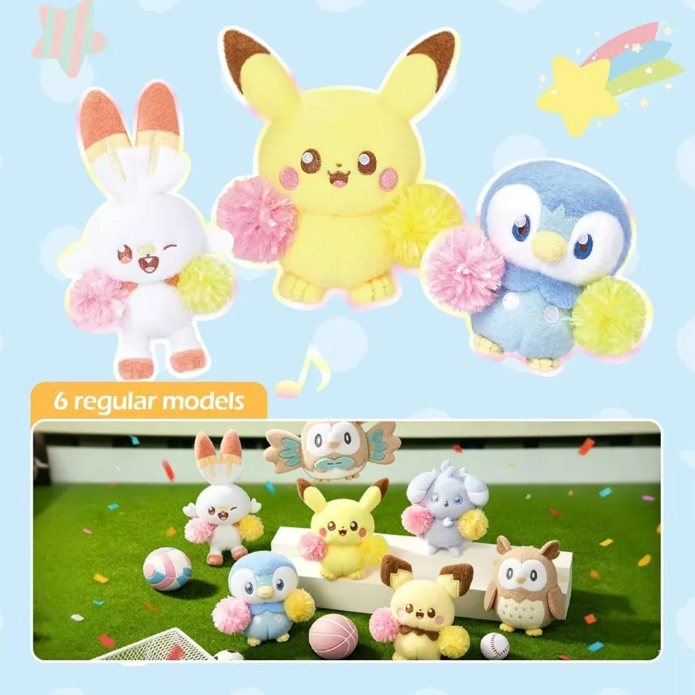LDCX Genuine Pokemon Poképeace Plush Blind Box Cute Collectible Figure Mystery Box Desktop Ornament Surprise Doll Toy Gift view 2