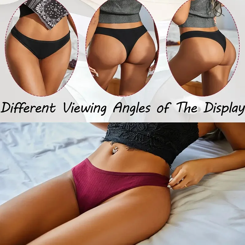 Women’s Cotton Thong Set 3