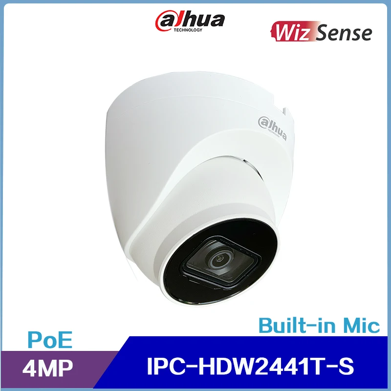 Dahua IPC-HDW2441T-S 4MP IR Fixed-focal Eyeball WizSense Network Camera Built in MIC