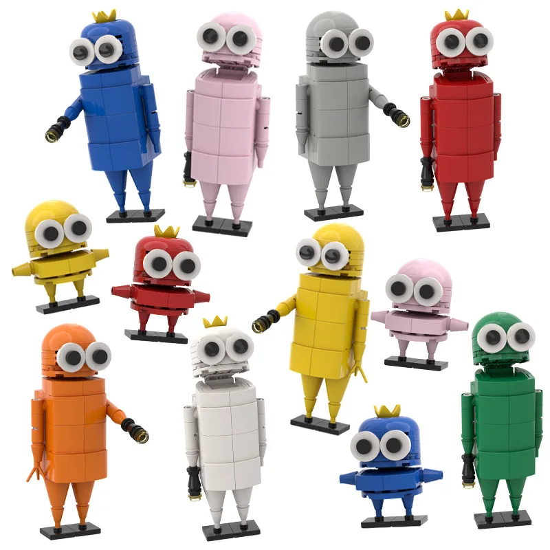 

R. E.P.O Email Person Building Blocks Surrounding Games Recycling Action Doll Handmade Model Ornament Assembly Gift