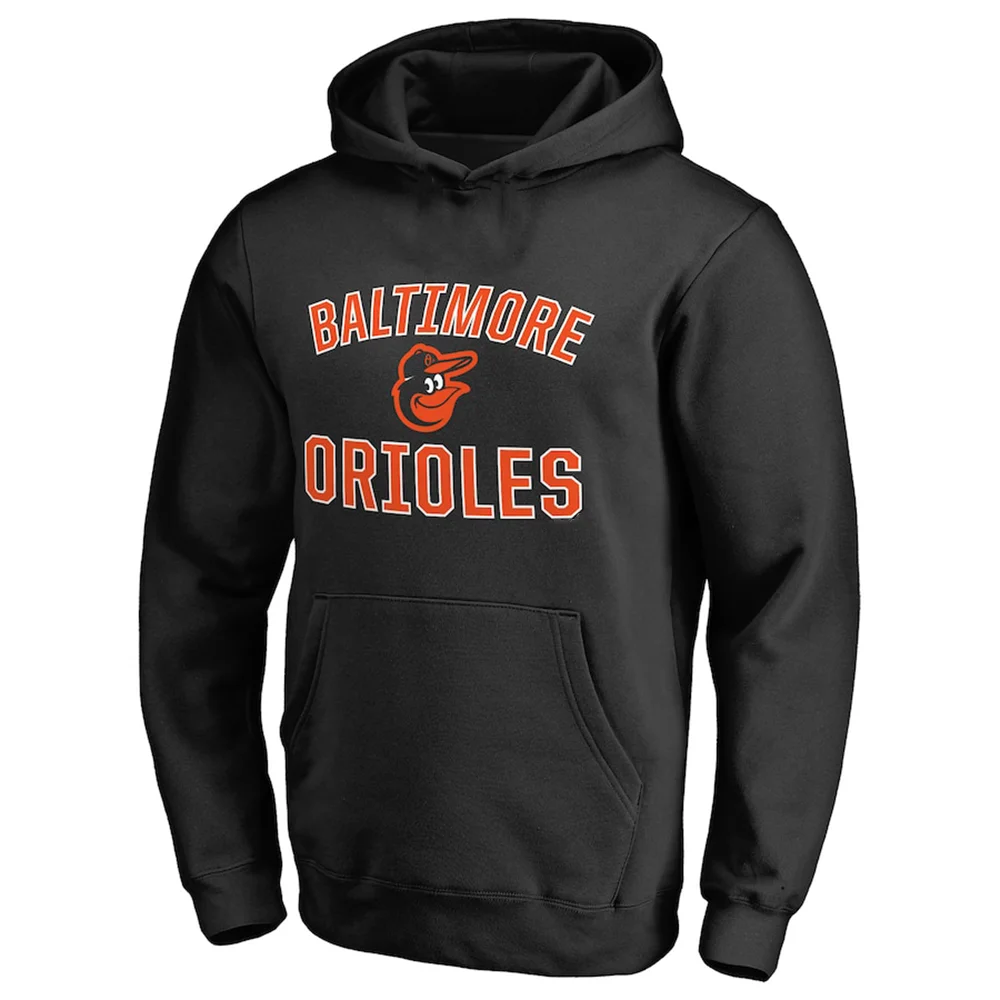 Autumn and Winter Sports Baseball Hooded Sweatshirts Baltimore Orioles Victory Arch Hoodie Adult Top Women\'s Casual Pullovers