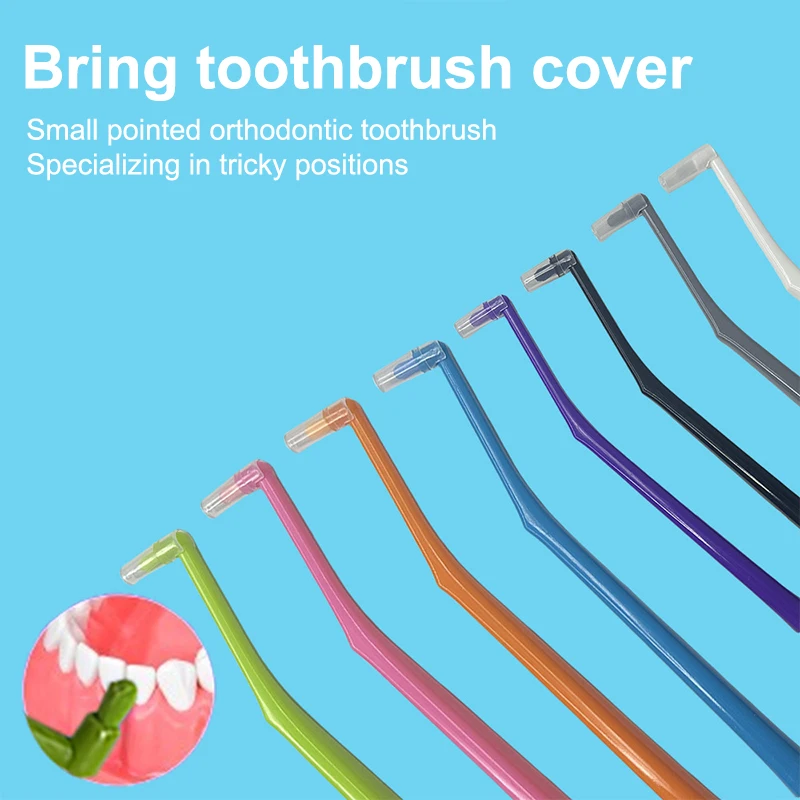 40Pcs Interdental Brush Single-Beam Soft Teeth Cleaning Toothbrush Oral Care Tool Small Head Soft Hair Implant Adult