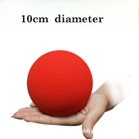 Jumbo10cm Super Sponge Ball (Red) Stage Magic Tricks for Appearing/Vanishing Magie Illusion Gimmick Professional Magician Comedy