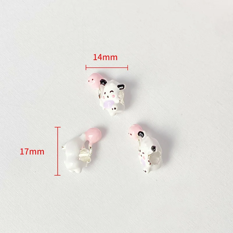 New Miniso Fashion Sanrio Rabbit Charm Beads Suitable for Original Women's Bracelets Jewelry Accessories Gifts