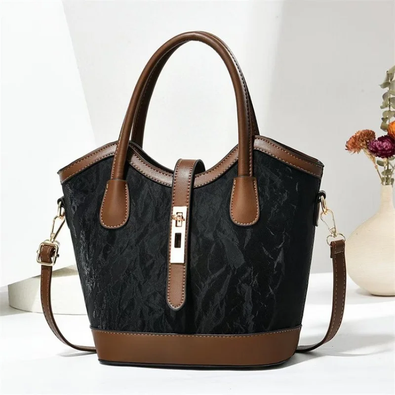 Sac à main élégant en cuir pour femmes, fourre-tout classique populaire, sacoche de marque de luxe de styliste haut de gamme